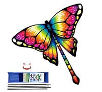 Portable Animal Kite - 328ft String High Performance Flyer for Beach and Open Spaces, Sturdy Hand Grip with Stable Design, Outdoor Activity Toy for Relaxation, Family Play, Youth Travel