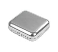 Portable Ashtray, Mini Compact Metal Ashtray, Windproof Pocket Smoking Ash Tray Vehicle Cigarette Ashtray for Outdoor Home Office - q36