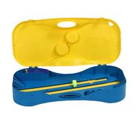 Portable Badminton Set, 9.8FT Easy Setup Portable Tennis Sports Net with Storage Base for Indoor Outdoor Home Backyard Game (Yellow)