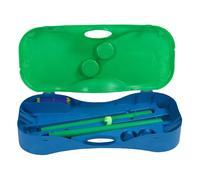 Portable Badminton Set, 9.8FT Easy Setup Portable Tennis Sports Net with Storage Base for Indoor Outdoor Home Backyard Game (Green)