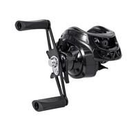 Portable Baitcaster Reel, Lightweight Fishing Reel, Black Baitcaster Reel, Multipurpose Fishing Accessories for Anglers, Durable User-Friendly Baitcasting Reel, Fishing Reel for Fishing Enthusiast