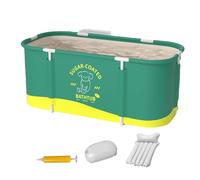 Portable Bathtub | Soaking Installation-Free Hot Bath | Folding Cold Plunge Bathing Tub for Shower Stall Home SPA Outdoor Ice BathTubs Athletes