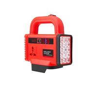 Portable Battery Inverter - Multifunctional Power Converter with LED Light | Off Grid Vehicle Power Supply Inverter Compact for Truck, Camping, Outdoor Travel, or Backup
