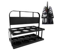 Portable Beer Carrier With Handle, 8 Pack Beverage Bottle Crate For Beer, Foldable Serving And Storage Crates For Picnic, BBQ, And Outdoor Parties, Reusable Beer Buckets For Beverages, Cans, And Bottl