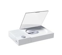 Portable Bluetooth CD Player, cd players for home, 2-in-1 Detachable Speaker & CD Player, Rechargeable, with LED Display, HiFi Sound, 3.5mm Stereo Output, for Home for Gift(White)