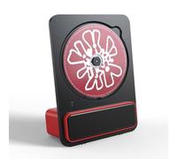 Portable Bluetooth CD Player, Player for Home Desktop, Home CD Music Player, 9° Tilt-Up Acoustic Design, Dual Connection Modes, Disc Formats CD-R, CD-RW, for Office(Red)