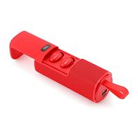 Portable Bluetooth Speaker with Power Bank, Red | Built-in Charging Bank, Compact Wireless , Red Finish