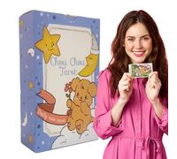 Portable Board Games, Tarot Fortune Telling, 4.13x2.48 Inches 78 Sheets Compact Boards, Esoteric Fortunes Tool, Lifestyle Meditation for Women Teens Adults Travel, Spiritual Accessory for Relaxation