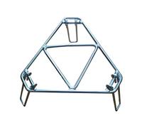 Portable Campfire Cooking Stand - Rack treppiede in acciaio inox per configurazione di pic-nic e barbecue all'aperto | Telaio per griglia da campeggio per friggere