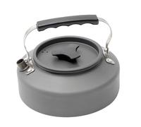 Portable Camping Kettle - Compact 1.1L Aluminum Tea Pot, Fast Heating Coffee Boiler, Lightweight Durablee Outdoor Cookware, Heat Efficient Design | Easy Grip Handle, Small Packable Size, Practical Too