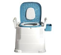 Portable Camping Potty, Foldable Commode Seat for Seniors and Training, 46x42x52cm Sturdy Outdoor Loo for Caravan Festival Travel, Easy Clean Eco-Friendly Material for Home Care and Emergencies