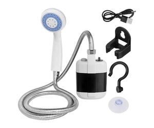 Portable Camping Shower, Electric Rechargeable Shower, Outdoor Bathing Pump, Usb Charging Compact Design for Camping, Hiking, Beach, 2.2x3.43x5.51 Inches