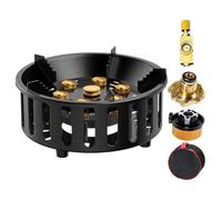 Portable Camping Stove, Compact Windproof Cookware, Lightweight Portable Camp Stove Hiking Burner, Adjustable Flame Outdoor Cooking Equipment For Backpacking Trekking Hunting Fishing Picnic Travel