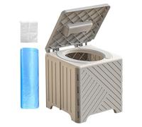 Portable Camping Toilet, Foldable Potty Training Container, 154lbs Weight Capacity Adult Portable Toilet Wth PVC Pad, For Women Men Elderly RV Travel Hospital Car Road Trip Hiking Outdoor Events Boy G