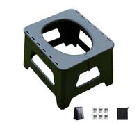 Portable Camping Toilet - Portable Toilet For Adults Camping | Foldable Height Adjustable Travel Toilets | Compact Seat Stool With Accessories For Backpacking Tent Hiking Car Travel Privacy Shower RV