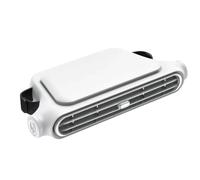 Portable Car Fan, Double Turbine Cooling System, Head Turbine Air Circulator, Silent, Adjustable Airflow, Good for Backseat Passengers, Long Travels, Cars, SUVs, Trucks,