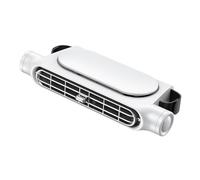 Portable Car Fan, Double Turbine Cooling System, Head Turbine Air Circulator, Silent, Adjustable Airflow, Good for Backseat Passengers, Long Travels, Cars, SUVs, Trucks,