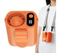 Portable Car Fan, Personal Cooler Digital Display, 360 Degree Rotation Clip Fan with Strong Grip, Quiet Motor ABS Body, Travel Accessory for Trip Beach Fishing Hiking Camping Cart Stroller