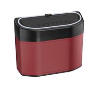 Portable Car Trash Bin- Car Garbage Bin | Carr Cup Holder Trash Can, Automotive Dustbin With Touch Light, Smell-Proof Waste Storage Can For Vehicle Rvs Minivans Pick-Ups Trucks Boats Cabs Road Trips