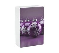 Portable Caso Della Sigaretta Impermeabile Scatola di Plastica Dimensione Normale Tasca Scatola Sigaretta Holder Viola Sfera di Natale Flip Custodia Aperta per Uomini Donne