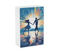 Portable Caso Della Sigaretta Impermeabile Scatola di Plastica Dimensione Normale Tasca Sigaretta Box Holder Danza su Acqua Flip Custodia Aperta per Uomini Donne