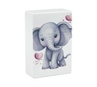 Portable Caso Della Sigaretta Impermeabile Scatola di Plastica Dimensioni Regolari Tasca Sigaretta Box Holder Carino Elefante Flip Custodia Aperta per Uomini Donne