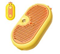Portable Cat Brush With Steamer Function, Gentle Deshedding Brush For Sensitive Cats, Water Spray Cat Grooming Brush For Freshness, For Long Short Hair Cats, Dogs, 6.6x5.4x12.7cm/2.6x2.13x5 Inch