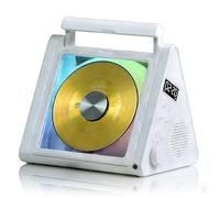 Portable CD Music Playe, Portable CD Player for Home, Bluetooth CD Player, W/LED Display & RGB Lighting, 5.3 Bluetooth/Remote Control/AUX Mode, Rechargeable, For Home, Office, Living Room(White)