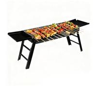 Portable Charcoal Grill - Foldable Removable Stove, Outdoor Grill with Side Trays | Compact Easy Storage Design, Quick Setup Cooking Tool, BBQ Grills Category, Ideal for Garden Camping Travel Backyard