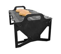 Portable Charcoal Grill Folding BBQ, Heavy Duty Lightweight Cooker, Compact Fire Pit for Outdoor Barbecue, Backyard Grilling, Beach Bonfires, Garden Picnics, Travel Camping Setup, 40x22x25cm