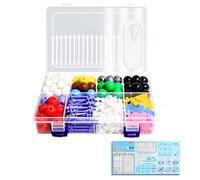 Portable Chemistry Molecular Model Group with Storage Container for Lab Demonstrations Hands on Practice Molecular Model Kits