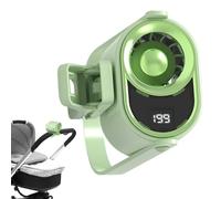Portable Clamp Cooling, Silent Rechargeable Breeze, Battery with Digital Indicator, Comfortable Personal Air Circulator, Sl low with Contemporary Style, Outdoor Stroller Device for Bedroom Tent