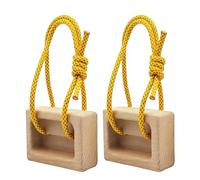Portable Climbing Hangboard,Portable Pull-up Grip Arm Training with Adjustable Rope and Carabiner | Climbing Traainer Fingerboard | for Home Gyym Indoor Doorway Wall Outdoor Bouldering Workout Fitness