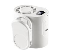 Portable Clip on Fan - 360 Degree Rotatable USB LED Display,Personal Neck Fan Clip On | for Camping Outdoor Beach Festival Sports Offices Desk Hiking Fishing Shopping Vacation