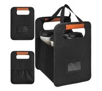 Portable Coffee Cup Holder - Reusable Beverage Carrier With Secure Grip Handle & Modular Compartments | High Density Synthetic Fiber For Sports Home Car Travel & Gatherings