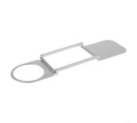 Portable Coffee Machine Stand Aluminum Alloy Outdoor Use | Adjustable width fits various machines, 12.3cm length, deep space gray finish, lightweight aluminum, secure hold