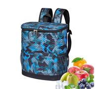 Portable Cold Storage - High Capacity Waterproof Container, Breathable Mesh Side Pockets, Robust Double Zipper Rucksack | Picnic Food Beverage Preservation Pack, Ready Chest Bag For Work Road Trip