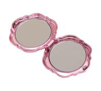 Portable Compact Mirror - Flower Shape Looking Glass | Magnification Folding Makeup Mirror | Double Sided Foldable Magnifying Mirrors For Women Girls Travel Purse Pocket Vanity Beauty