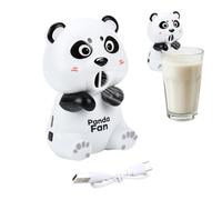 Portable Cooling Fan, Cute Panda Mini Gadget, 3.86x2.68x2.36 Inches Food Cooler with Three Speed, Compact Desk Device, Beverage Cooling Fan with Panda Design, Mini Cooler for Coffee Soup