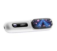 Portable Cordless Hair Straightener with 3 Temperature Settings | LED Display Hair Straightener for Black Women | Travel-Friendly Hot Comb for Easy Hair Styling