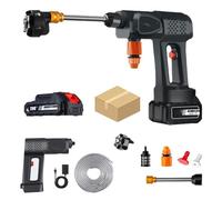 Portable Cordless Pressure Washer,Cordless Pressure Washer,30000mAh Battery Power Washers, 6 in 1 Adjustable Nozzle Power Washers,for Cleaning Cars, Patios, Fences, Homes (10000Mah,1 battery)
