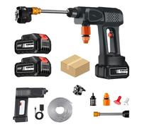 Portable Cordless Pressure Washer,Cordless Pressure Washer,30000mAh Battery Power Washers, 6 in 1 Adjustable Nozzle Power Washers,for Cleaning Cars, Patios, Fences, Homes (20000Mah,2 battery)