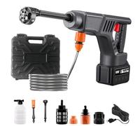 Portable Cordless Pressure Washer, Hand Held Pressure Washer, 10000 mAh Portable CarPressure Washer with 6-in-1 Nozzle for Car, Driveway, Floor, Wall, Home