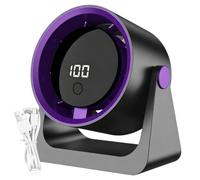 Portable Desktop Fan - 100 Speed Digital Display Clip On Cooler