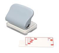 Portable dheld 3 Hole Punch, Loose Leaf Paper Puncher, Metal Hole Puncher for Scrapbook with 5 eet Capacity, Sturdy ABS and Iron truction, Positioning Post and Ruler