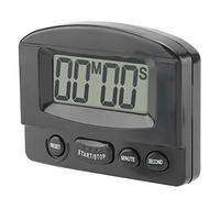 Portable Digital Clock Countdown Timer Large Lcd Display Kitchen Timer for Classroom with Magnet Bracket for Refrigerator Microwave Oven White Black (black)