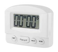 Portable Digital Clock Countdown Timer Large Lcd Display Kitchen Timer for Classroom with Magnet Bracket for Refrigerator Microwave Oven White Black (white)