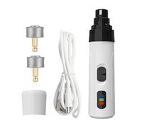Portable Dog Nail Grinder, Quiet Cat Nail Trimmer, 2 Speed Adjustable Rechargeable, Pet Grooming Hygiene Tool, Safe and Relaxing Cleaning for Dogs, Cats, 5.51x1.38x1.38 Inches