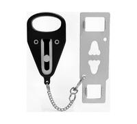 Portable Door Lock Black (2 Sizes) Home Security Device for Apartments, Ideal for Travel and Additional Privacy and Safety Needs