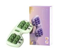Portable Double Foot Massage Roller,2025 New Dual Foot Massage Roller,Dual Foots Acupressure Tools, Portable Feet Massager Tool,for Home Office Use (Green)